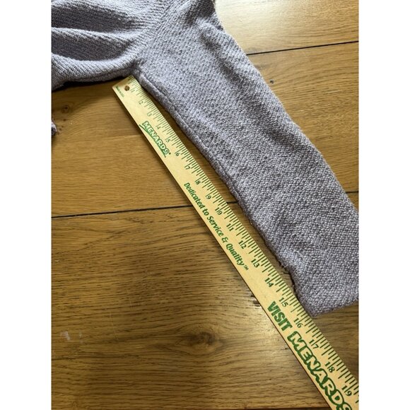 Soft Surroundings Breakwater Tunic Sweater Women Sz Medium Purple Knit Cowl Neck - Picture 7 of 12